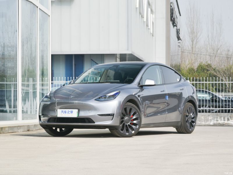 Rapid silver Tesla Model Y car